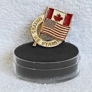 United We Stand Metal & Enamel Flags Pin!!